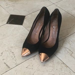 Jeffrey Campbell Sz 9 Rose Gold Cap Heel